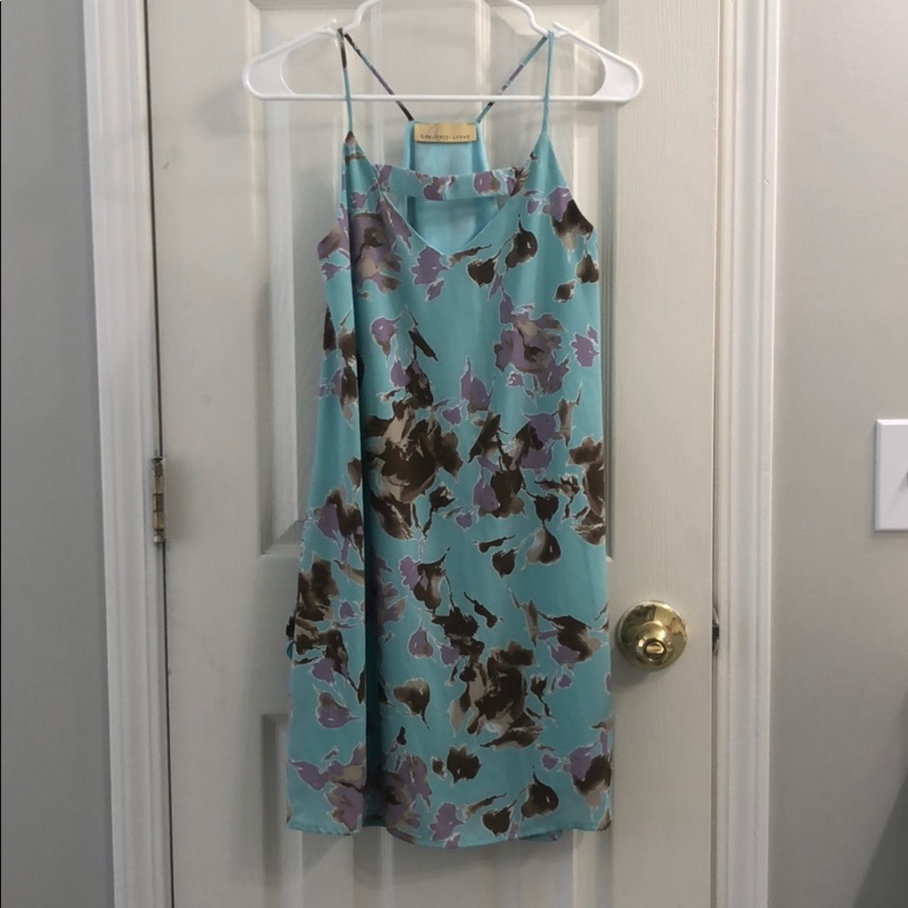 Light blue spring dress